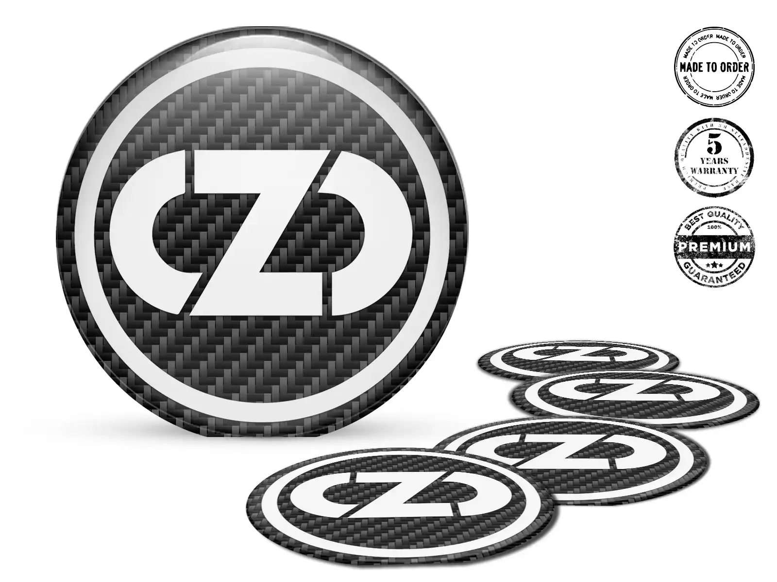 OZ Aufkleber auf Felgen Epoxy Dome-Stil